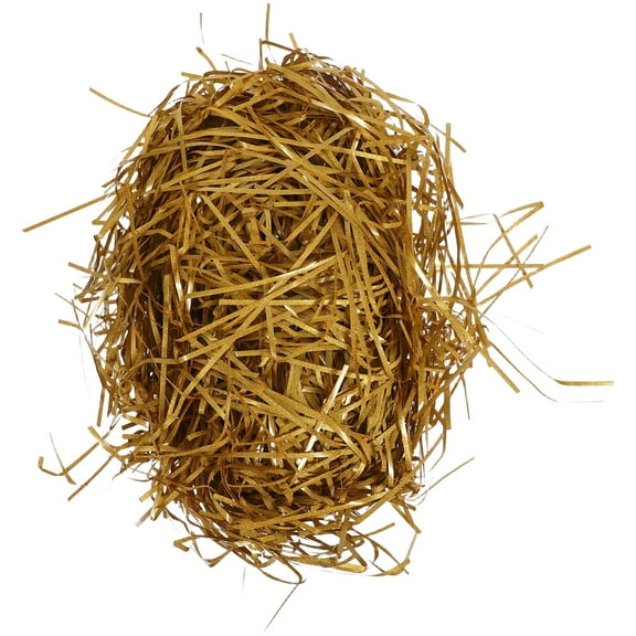 WEUVEB Golden Raffia Paper Shreds Ideal for Luxury Gift Baskets and Boxes