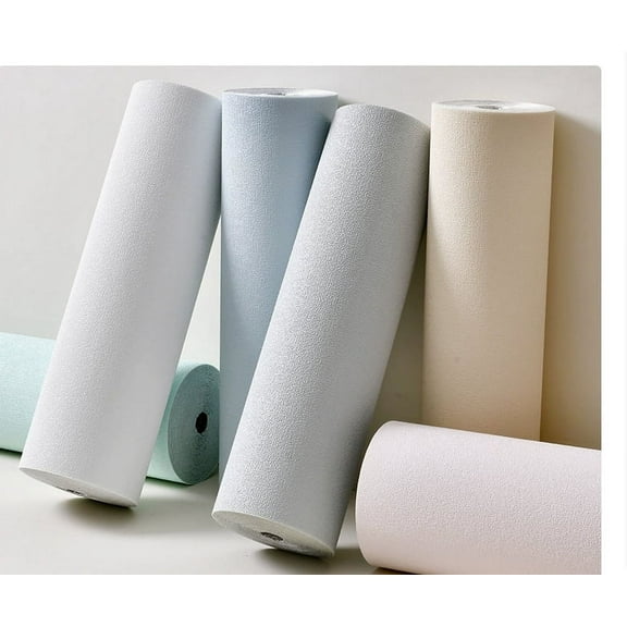 WEUVEB Self Adhesive Wallpaper Waterproof XPE Foam White Wall Decor for Homeowners Bedroom 1 Roll