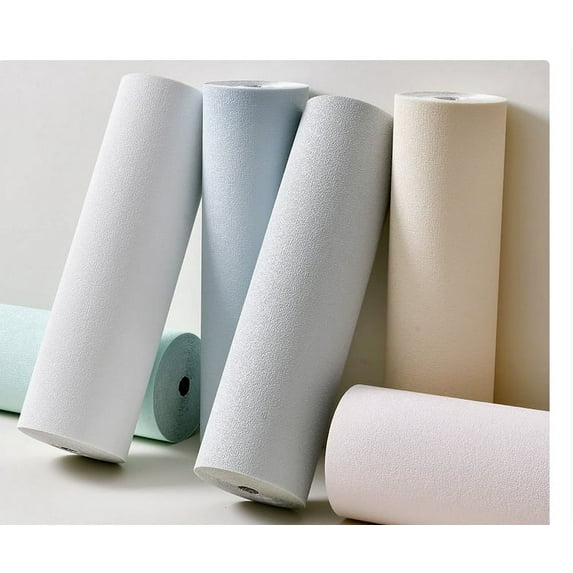WEUVEB Self Adhesive Wallpaper Waterproof XPE Foam White Wall Decor for Homeowners Bedroom 1 Roll