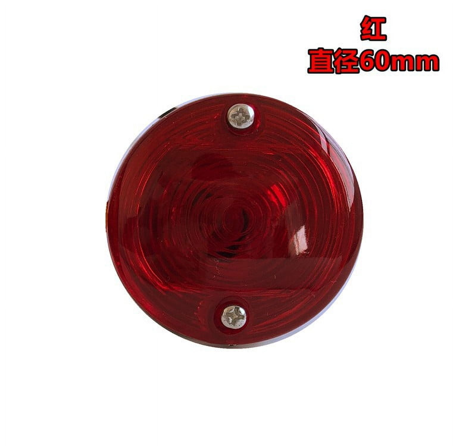WEUVEB Tractor Led Light Round Tail Light Red Plastic 1Pcs for Braking ...