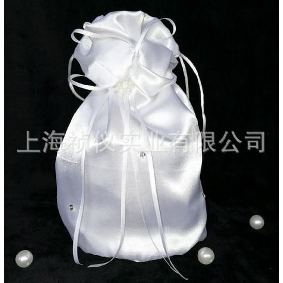 LYTMENT Wedding Day Purse For Bride: Drawstring Bridal Money Bag For Phone Lipstick Keepsake Storage