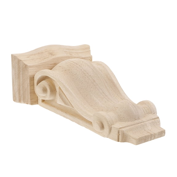 WEUVEB fireplace corbels Wood Corbels Khaki 1Pack for Home Decor