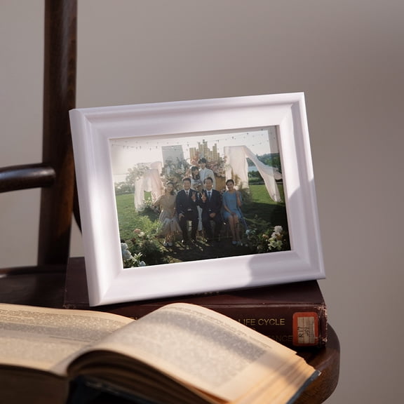 LYTMENT Wooden 6-Inch Photo Frame: Tabletop Display Picture Frame Decoration For Family Memories - Universal Classical Wooden Photo Stand