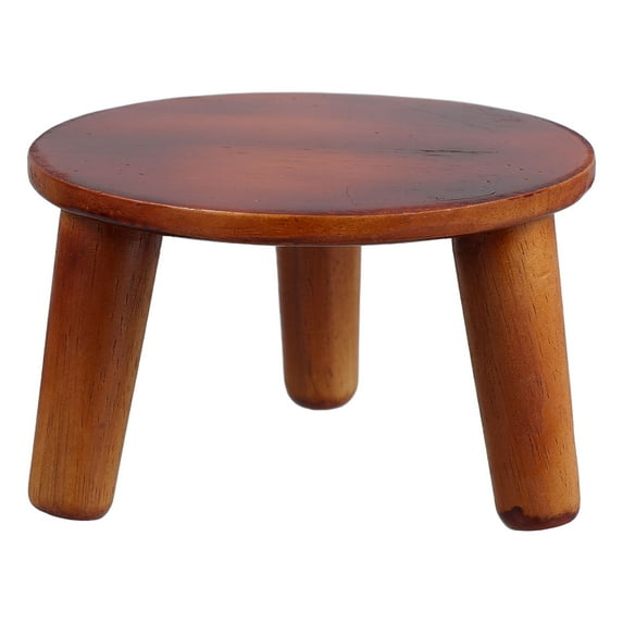 WEUVEB Indoor Plant Stand Wooden Flowerpot Holder Coffee 1 Pcs