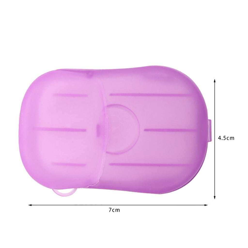 LYTiang 20Pcs Disposable Hand Washing Tablet Travel Carry Toilet Soap