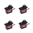 LYTiang 4PCs Micro Metal Gear 9g Servo for RC Plane Helicopter Boat Car