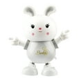 LYTiang Cute Bunny/Pig Musical Toys Light Up Musical Crawling Toys