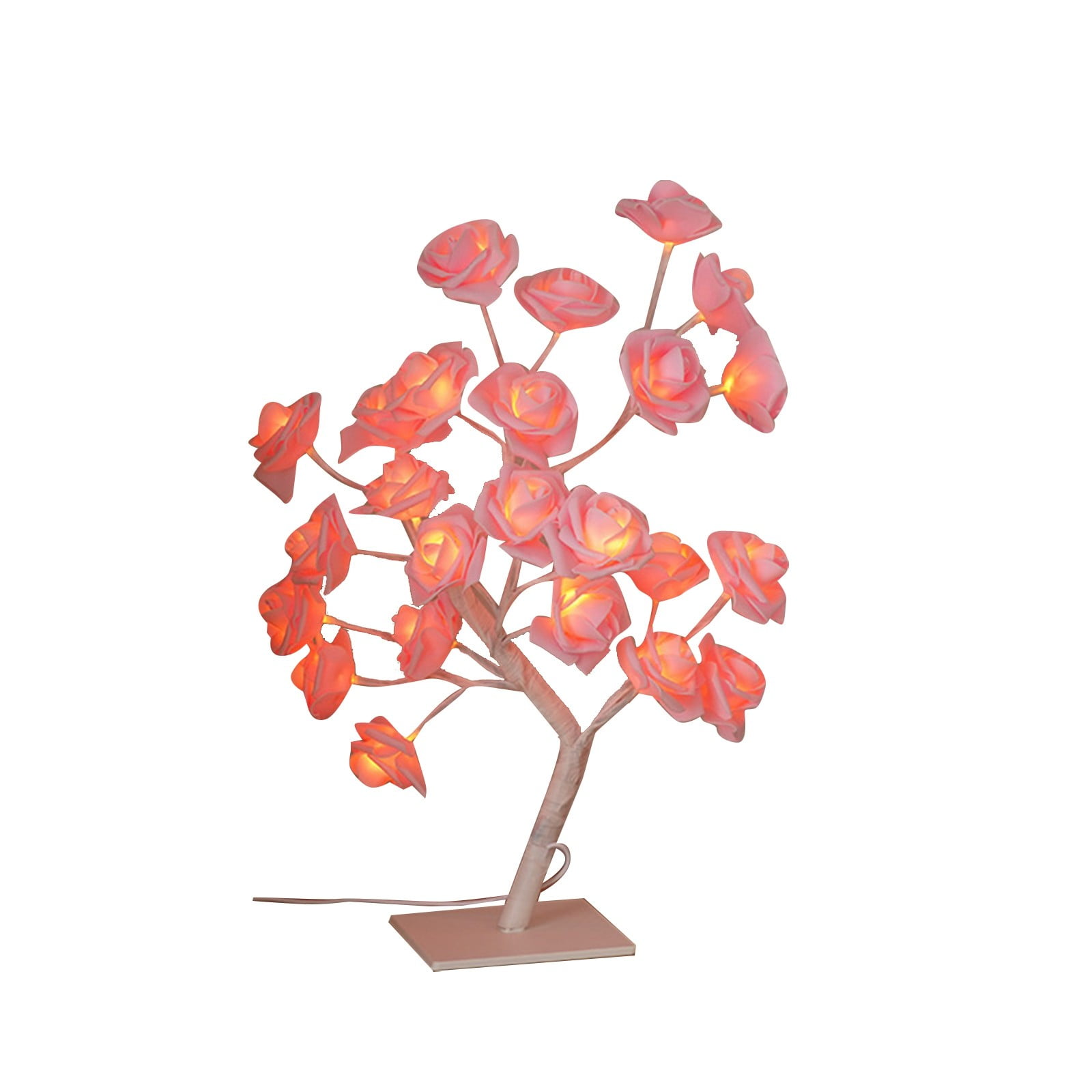 LYTiang Detachable Base USB LED Rose Tree Light Decorative Night Light