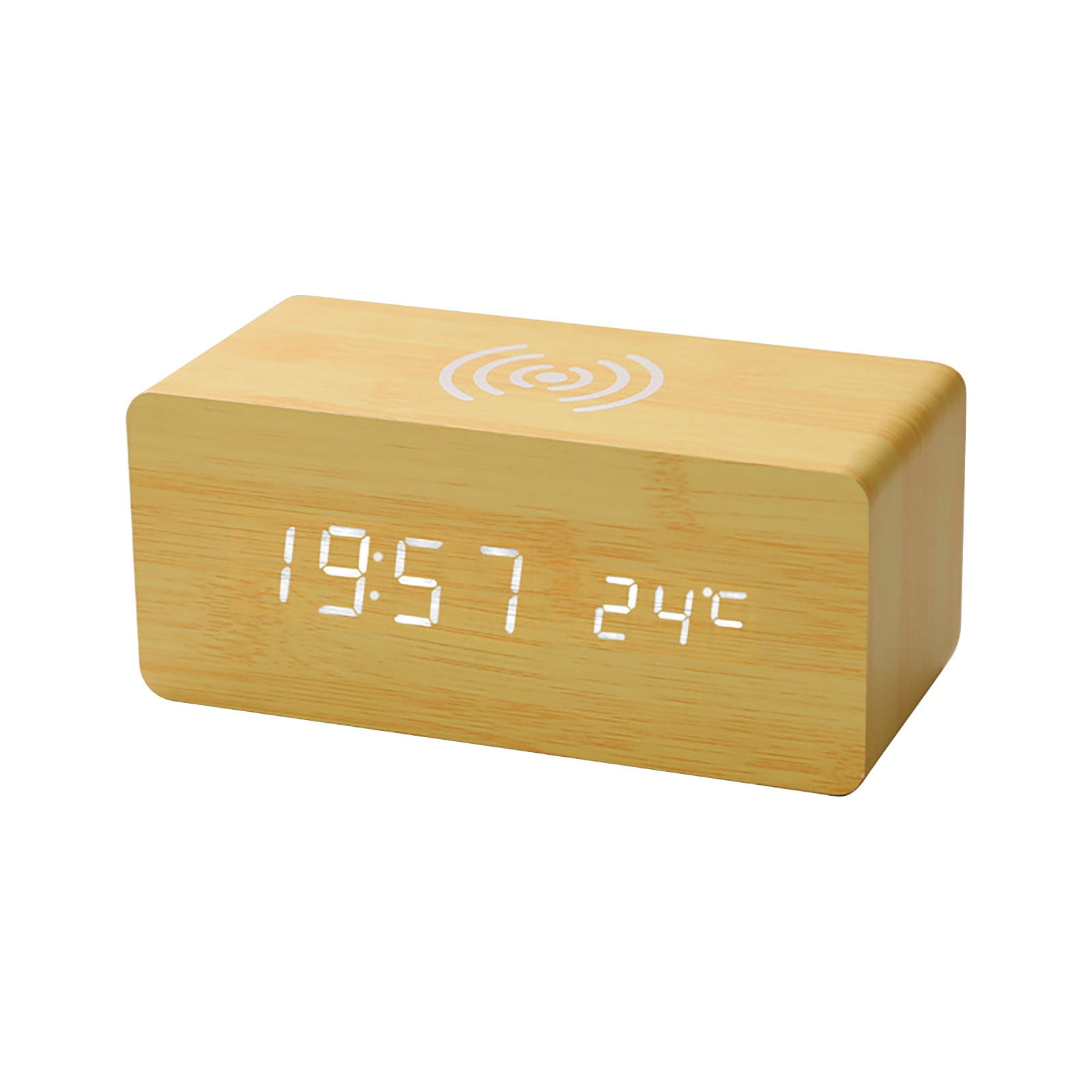 LYTiang Digital Alarm Clock Digital Wood Alarm Clock Digital LED Wood