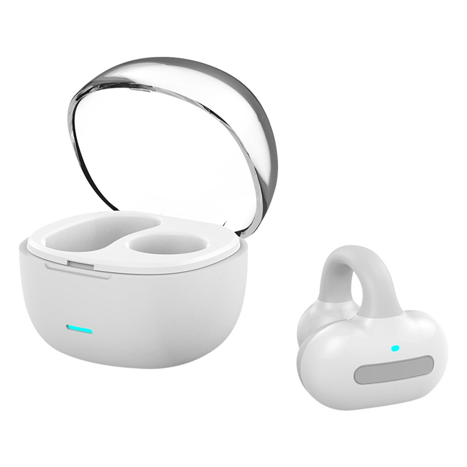 LYTiang Earphone Single Ear Clip On Style Non In Ear And Over The Ear Bone Conduction Headset