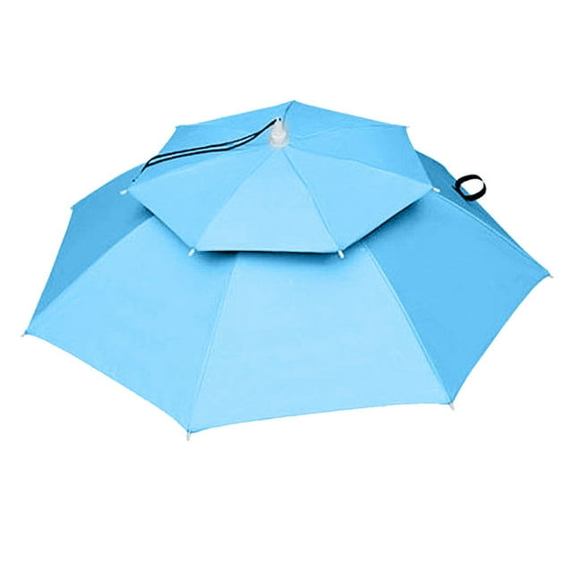 LYTiang Hands Head Umbrella Double Layer For Fishing Gardening Beach