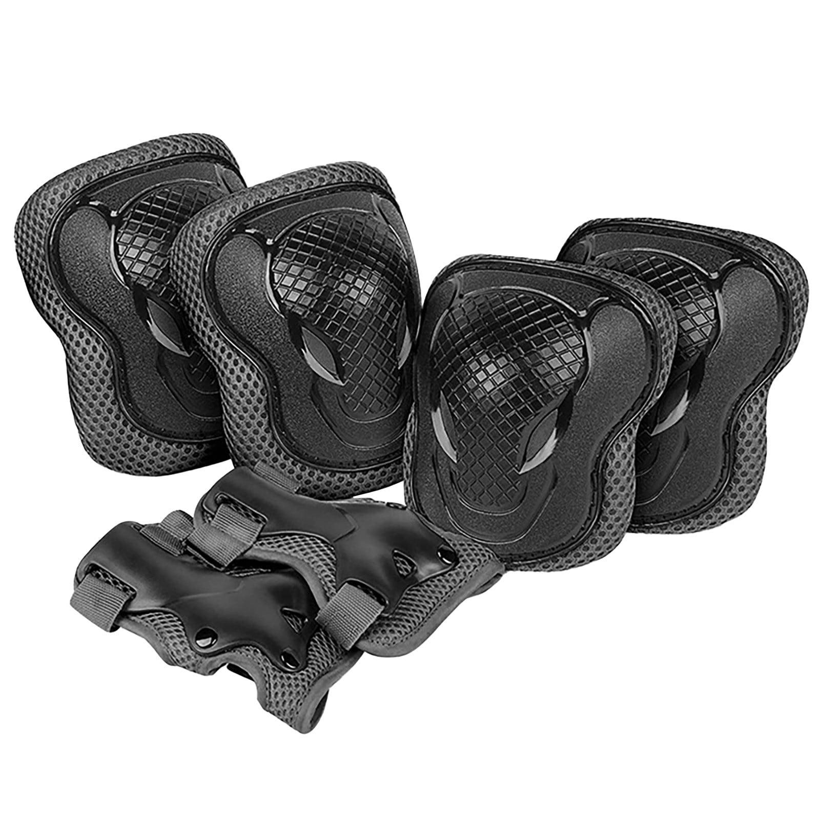 LYTiang Kids Ski Bindings Adjustable Knee And Elbow Guard Set For