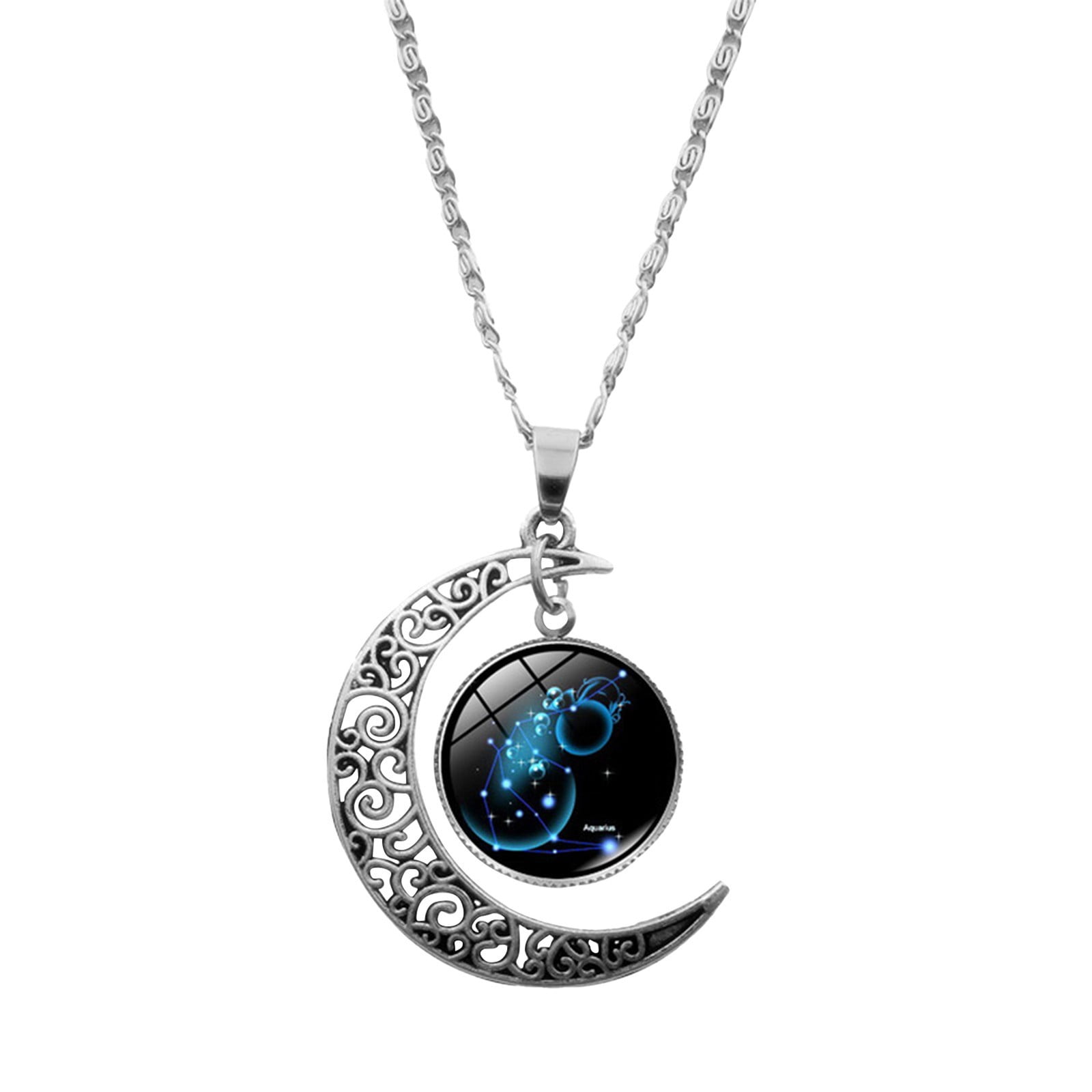 Birthday moon necklace deals