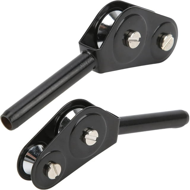LYUDouble Pulley Block, Fishing Rod Tip Guide Roller Tip Top, Alloy
