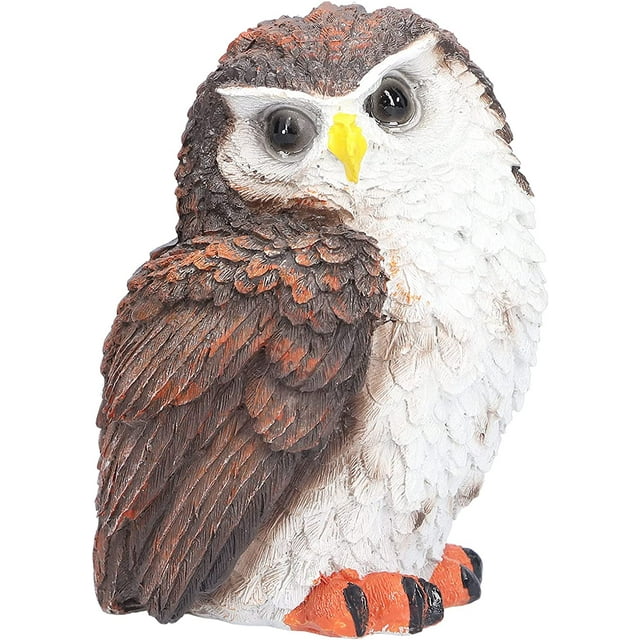 LYUFake Owl, Fake Horned Owl Bird Scarecrow to Scare Birds Squirrels
