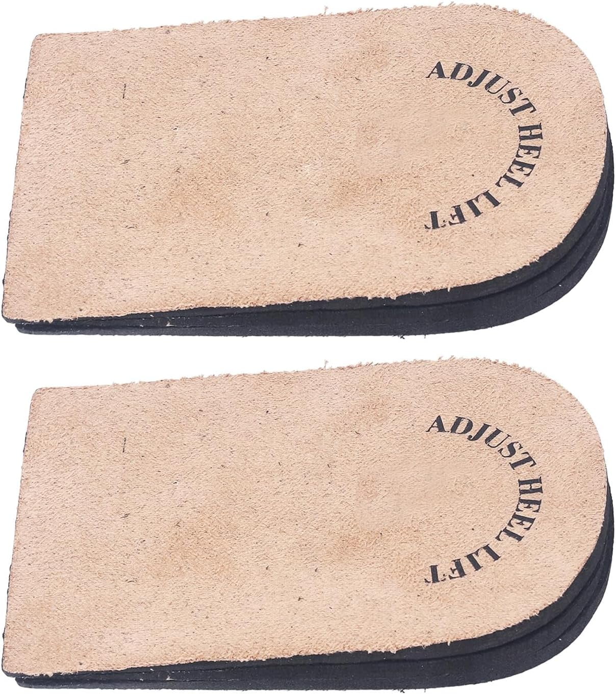 LYUHeel Lift Inserts, Brown EVA Reusable Height Increase Shoe Insoles