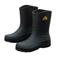 thumbnail image 1 of LYU Mens Waterproof Outdoor Boots, Work Shoes, Black, Size 10, 1 of 6