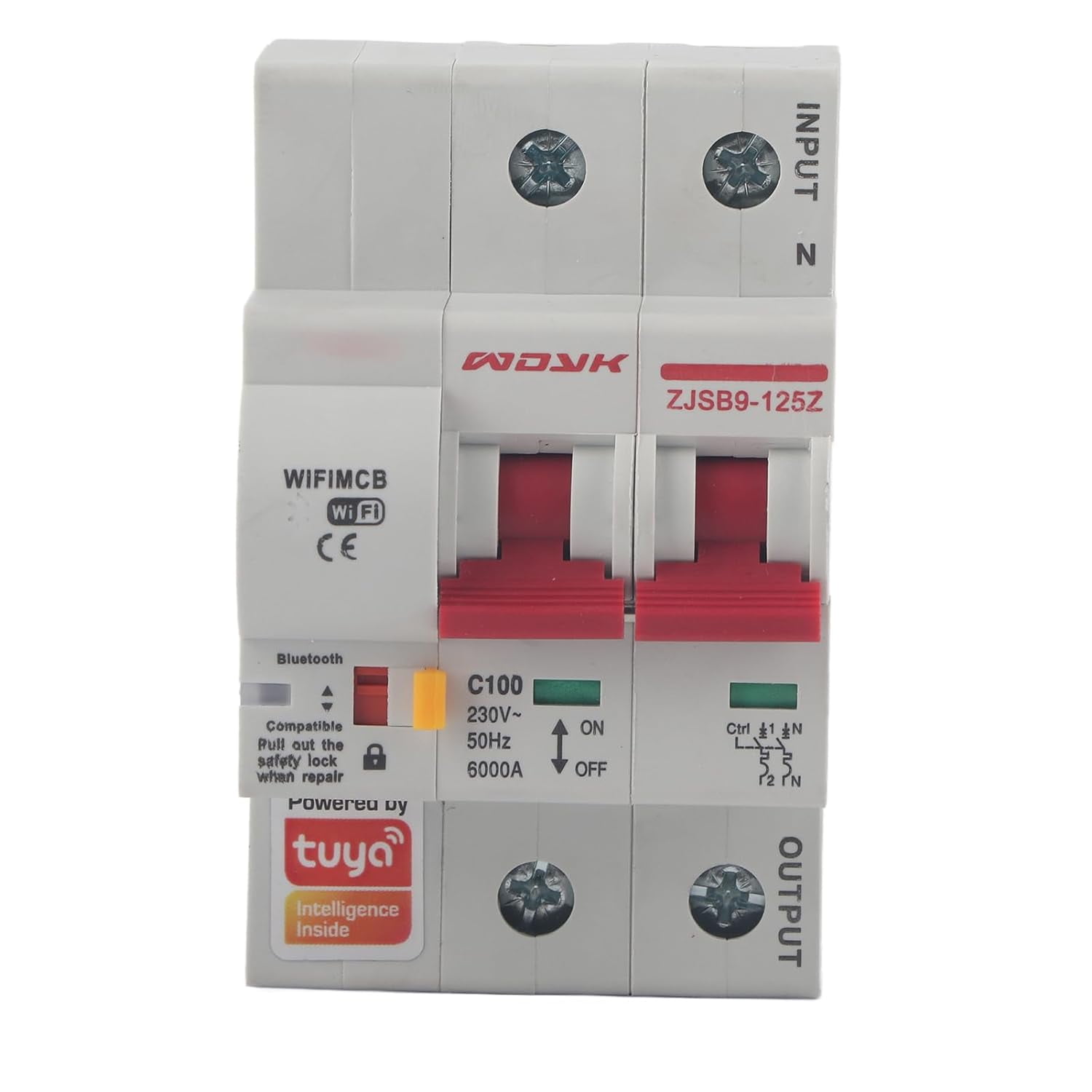 LYUSmart WiFi Circuit Breaker, AC220V PA66DSM Flame Retardant Shell