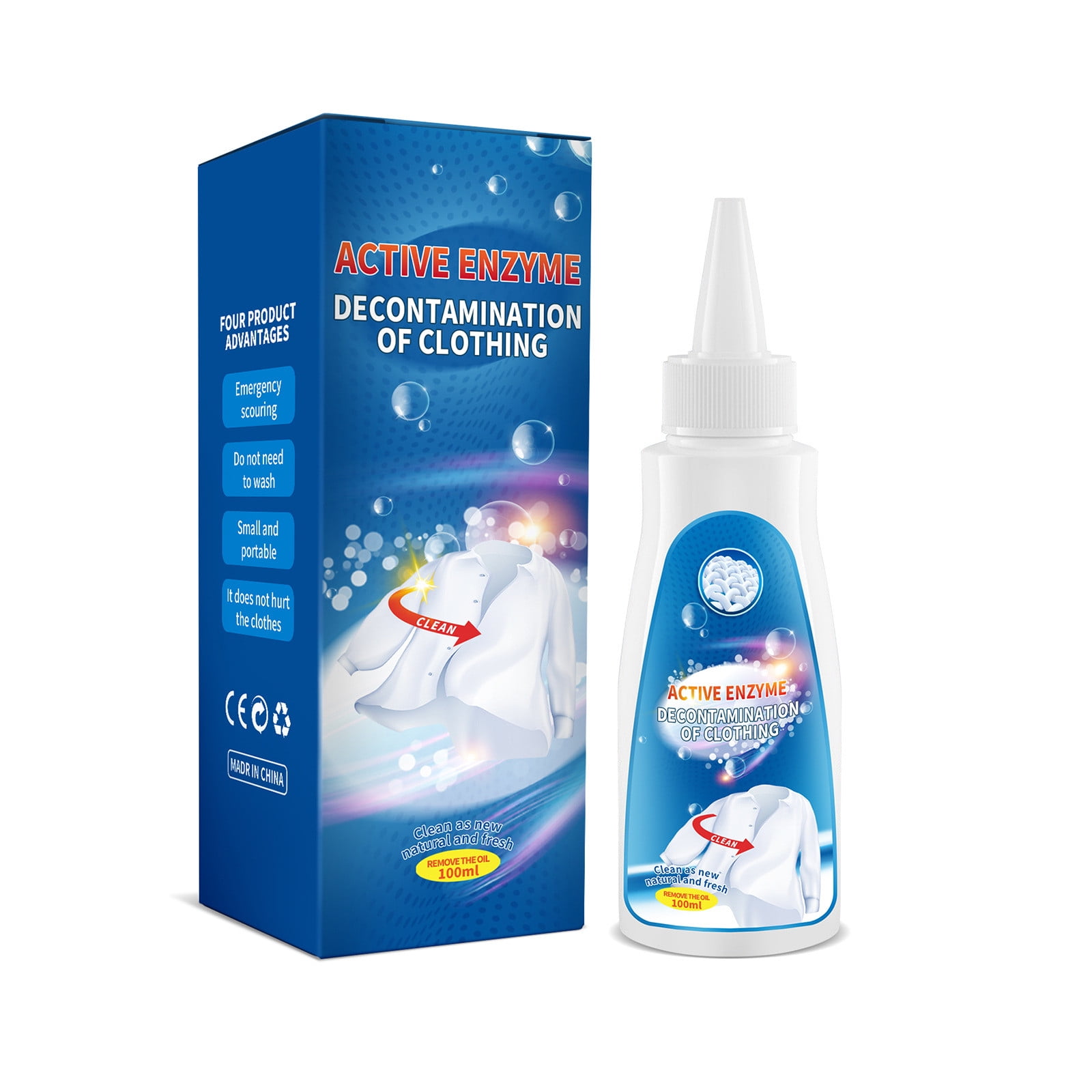 LYUCRAZ Car Cleaning Supplies Active Enzyme Laundry Decontamination,Stain Oil Biological Enzyme