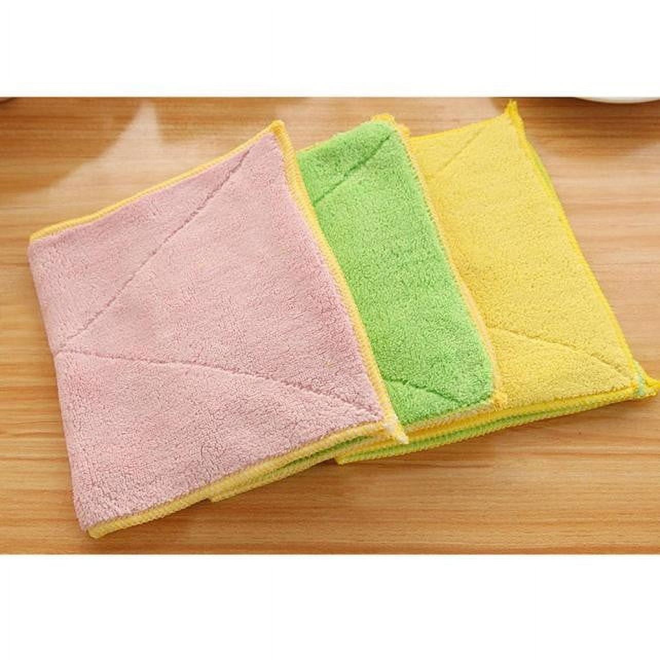 LYUCRAZ Cleaning Cloths Mixed Color Microfiber Car Cleaning Towel ...