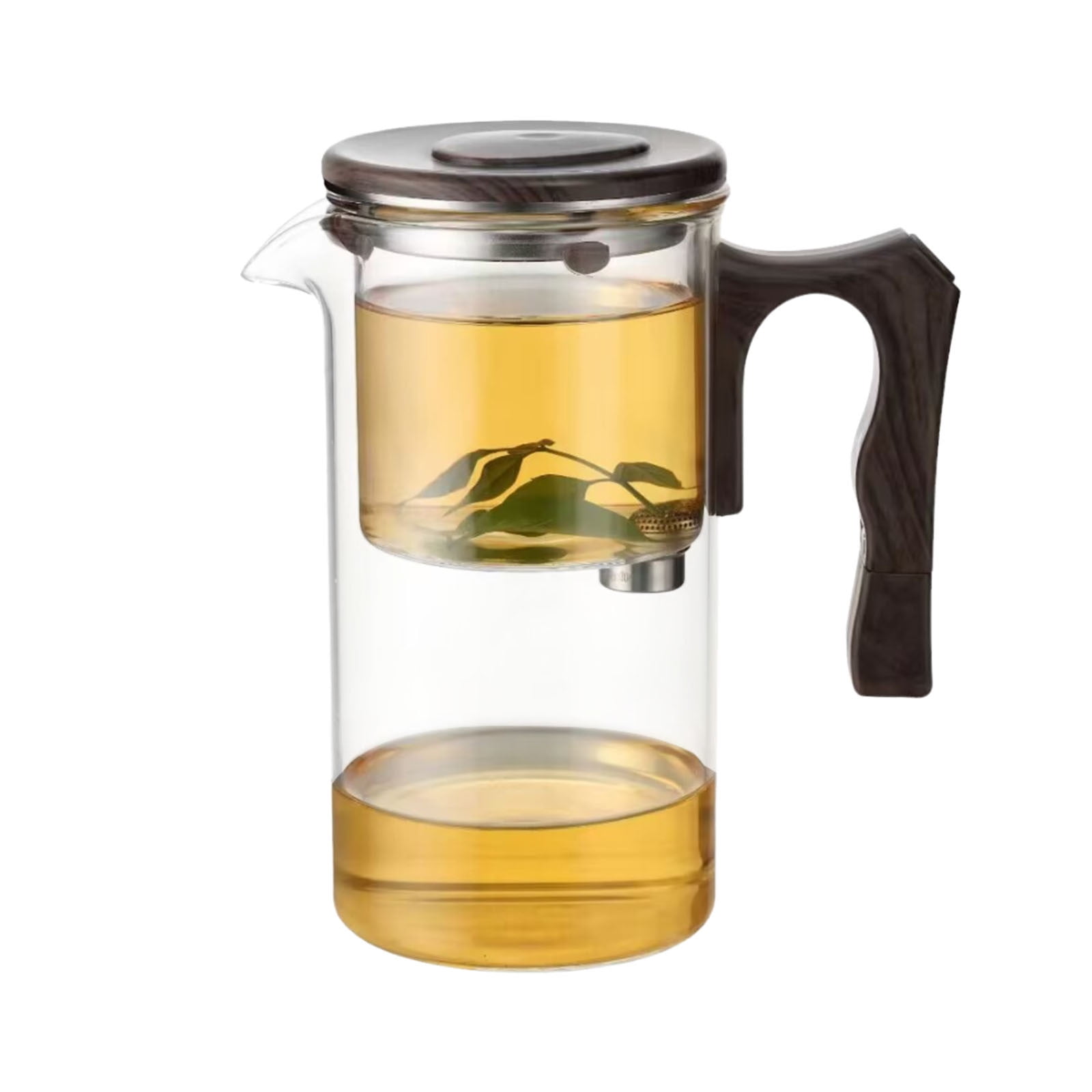 LYUCRAZ Rodless Teapot Lazy Tea Set Tea Water Separation Cup Glass