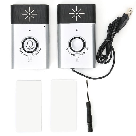 LYUMO 2.4GHz Mini Portable Dual Way Voice Intercom Wireless Doorbell Interphone System