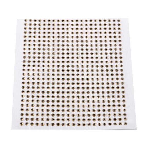 LYUMO 500pcs Fishing Lure 3D Fishing Eyes Fly Tying Crafts Jig for DIY Lure Baits Making (Golden 4mm)