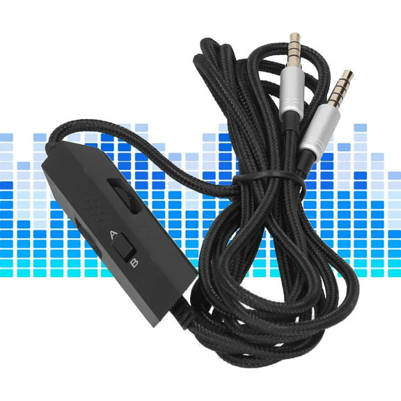 LYUMO Braid Wire Game Headphone Audio Cable Volume Microphone Control for A10 A40