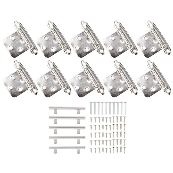 LYUMO Cabinets Handle,Door Hinges,RV Trailer American Type Hinges Euro Style T Bar Handle Set For Cupboard Wardrobe Dressers