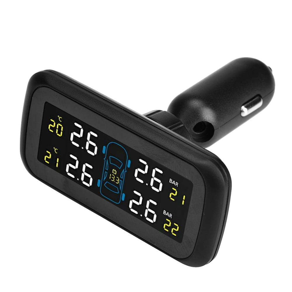 LYUMO Car TPMS Tyre Pressure Monitoring System LCD Cigarette Lighter