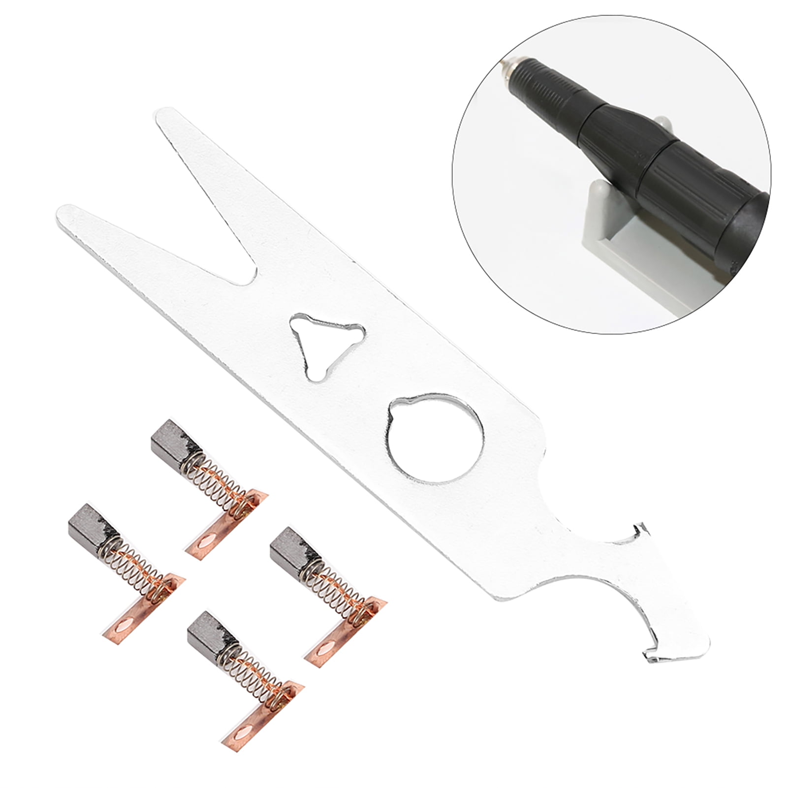 LYUMO Carbon Brush Wrench Set Nail Drill Handpiece Accessory Replacement Part 2 Pairs