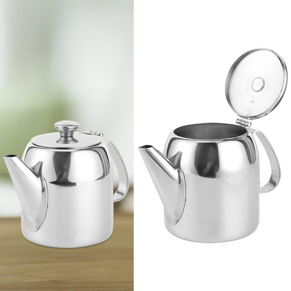 LYUMO Coffee Pot Teapot Stainless Steel Kettle Cold Short Spout for Hotel Restaurant,Stainless Steel Kettle,Teapot