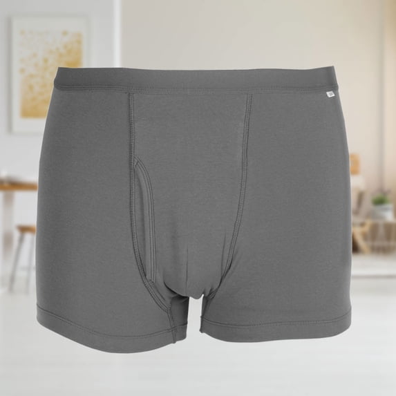 LYUMO Cotton Breathable Washable Reusable Incontinence Underwear for Men , Washable Incontinence Underwear, Men Incontinence Underwear