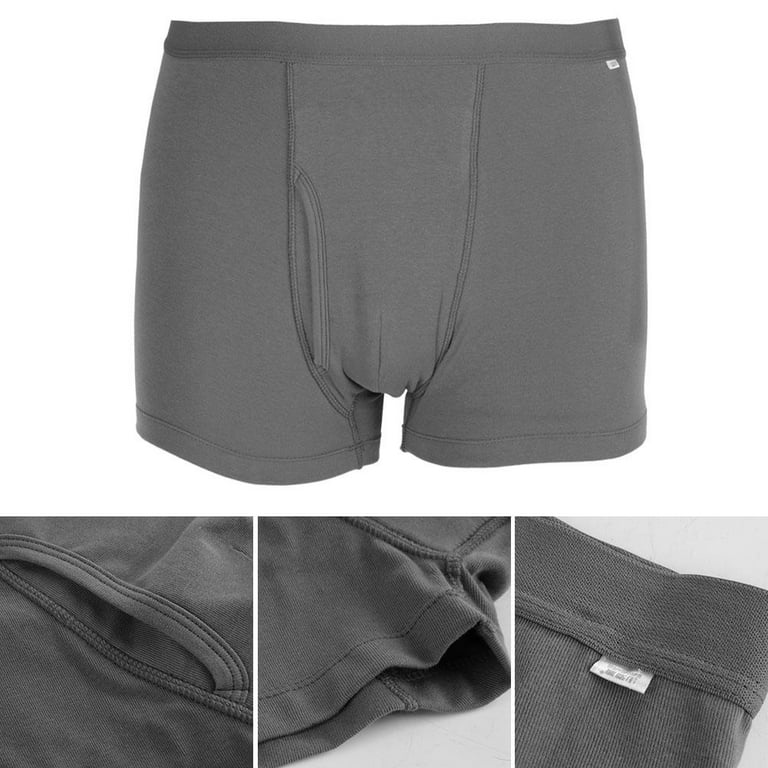 LYUMO Cotton Breathable Washable Reusable Incontinence Underwear for Men ,  Washable Incontinence Underwear, Men Incontinence Underwear 