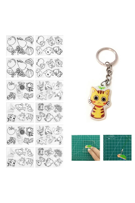 DIY Keychain Ring, Clear, (6 Pcs Per Pack)