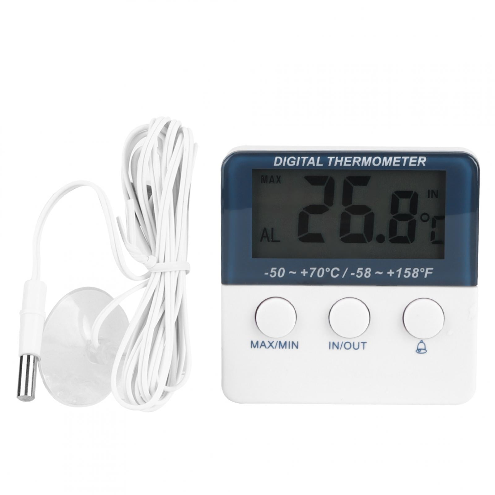 Digital Thermometer Hygrometer Indoor Outdoor Temperature Humidity Meter  C/F LCD Display Sensor Probe Weather Station