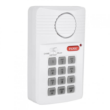 LYUMO Door Alarm System 3 Settings Security Keypad with Panic Button for Home Office Security Keypad Door Alarm System