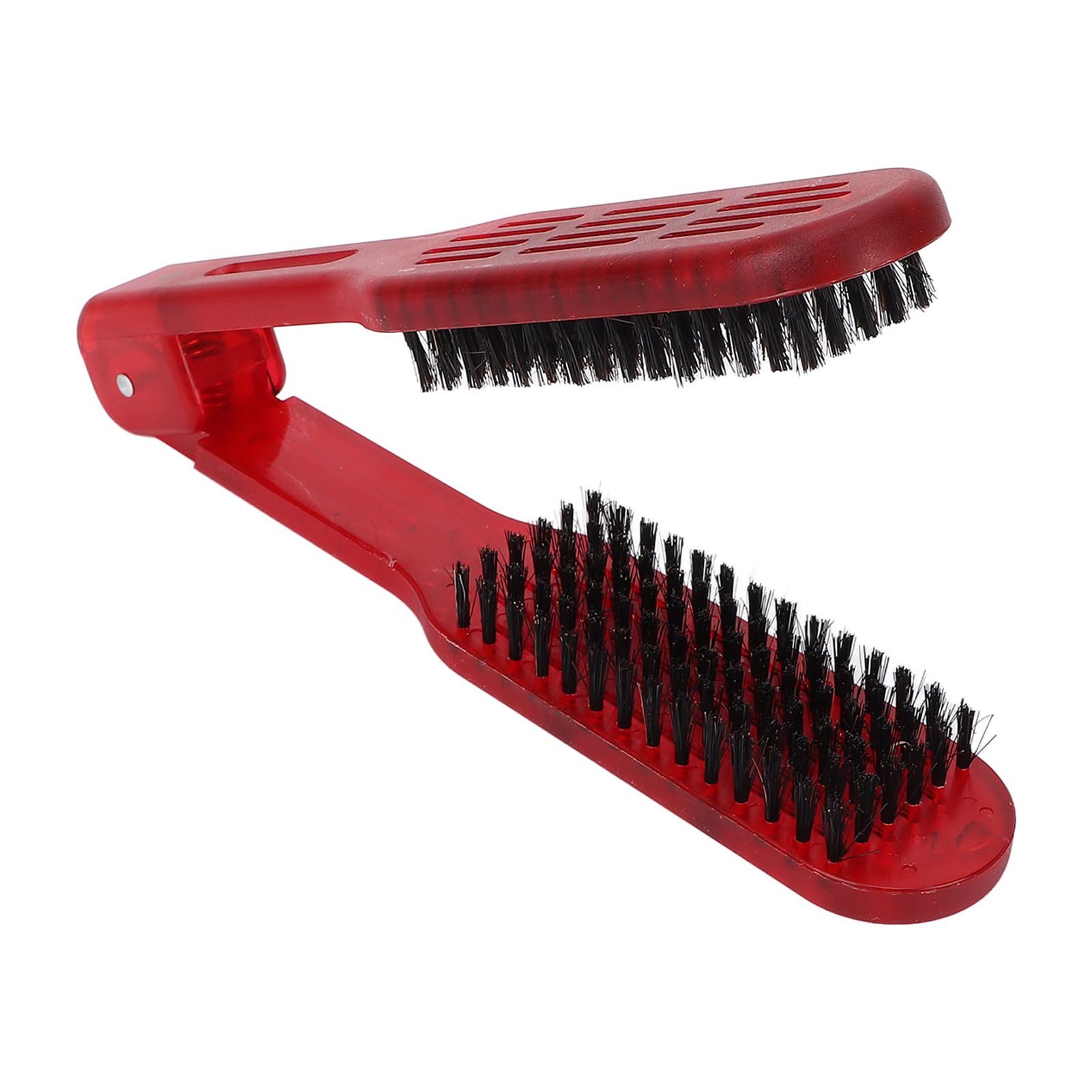 LYUMO Double Sided Brush Clamp Straightener,Double Sided Hair Brush,Hair Straightener Brush High