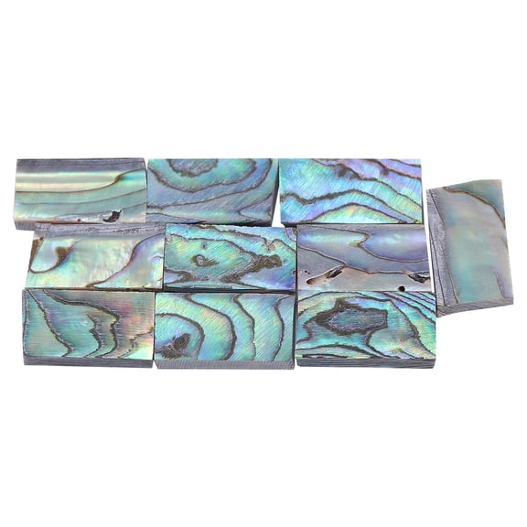 LYUMO Garosa Guitar Fretboard Inlays Materials 10Pcs Abalone Shell Inlay Natural Guitars Inlay Material Guitar Fretboard Inlays Materials,Abalone Shell Inlay