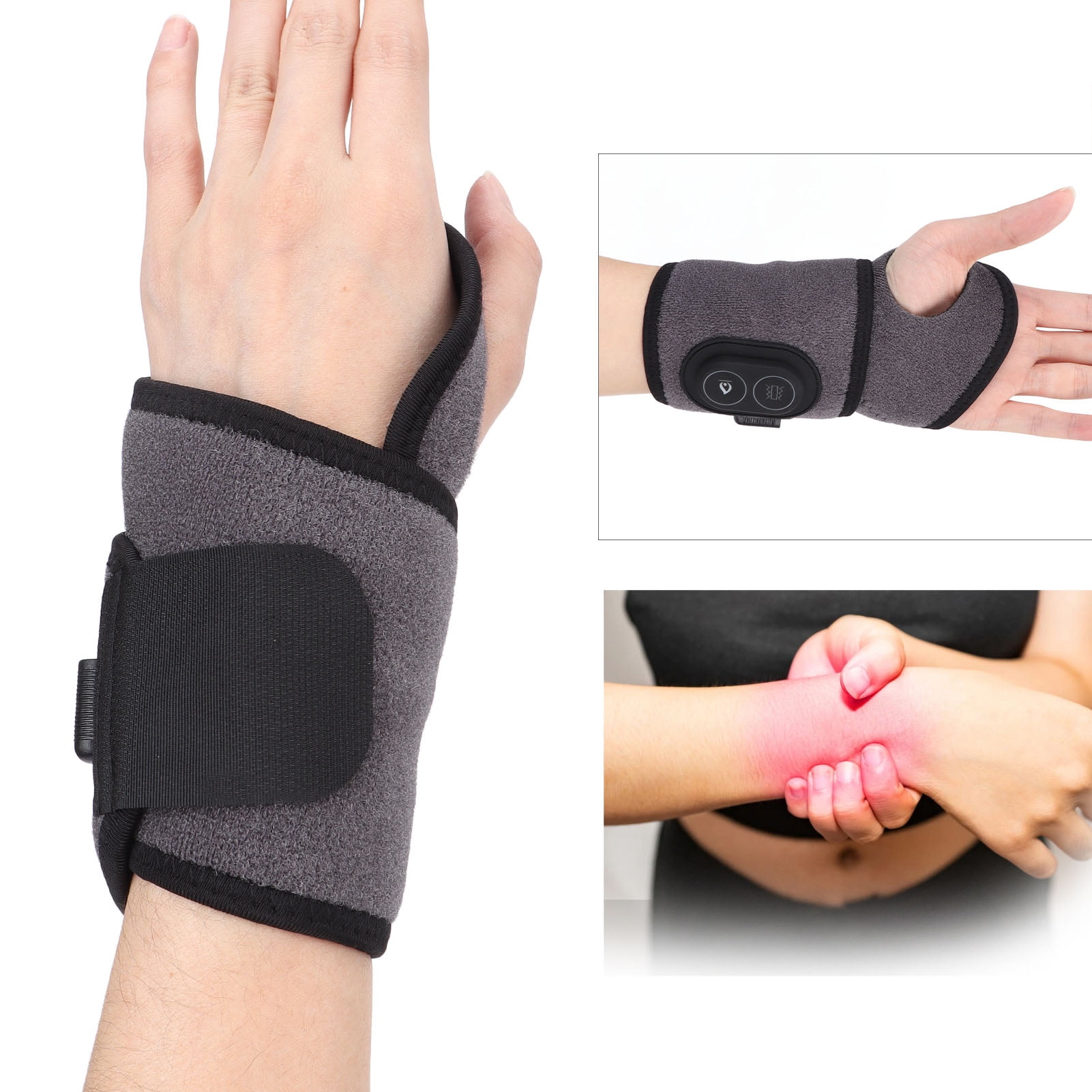 LYUMO Hand Wrist Heating Pad Wrap Hot Compress Adjustable Temperature Wrist Heated Wrap for