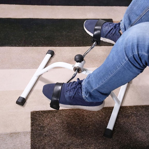 LYUMO Multifunctional Mini Exercise Bike Hand Foot Pedal Trainer Elderly Exerciser, Elderly Exerciser, Foot Pedal Trainer