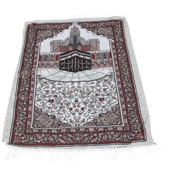 LYUMO Muslim Kneeling Mat 43.3" x 25.6" Prayer Rug Islamic Muslim Kaaba Cotton Praying Mat