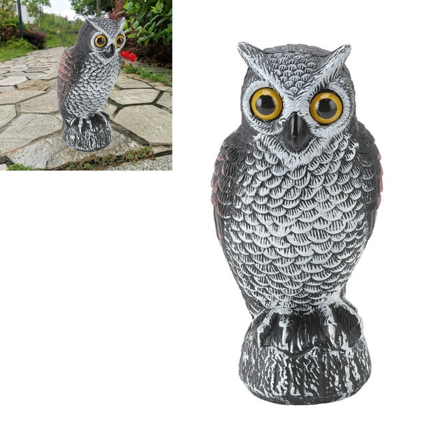LYUMO Owls to Keep Birds Away,Owl Bird Deterrent Garden Plastic Owls to