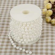 LYUMO Pearl Garland String, Pearl Bead String,10m/roll Grinding Pearl Wire Beads Garland String DIY Wedding Decoration 8mm