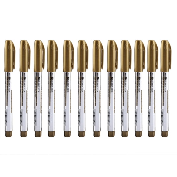 LYUMO Permanent Marker 12Pcs Marking Pen Permanent Marker Greeting Cards Album Scrapbook DIY Writing Drawing Ink Pen