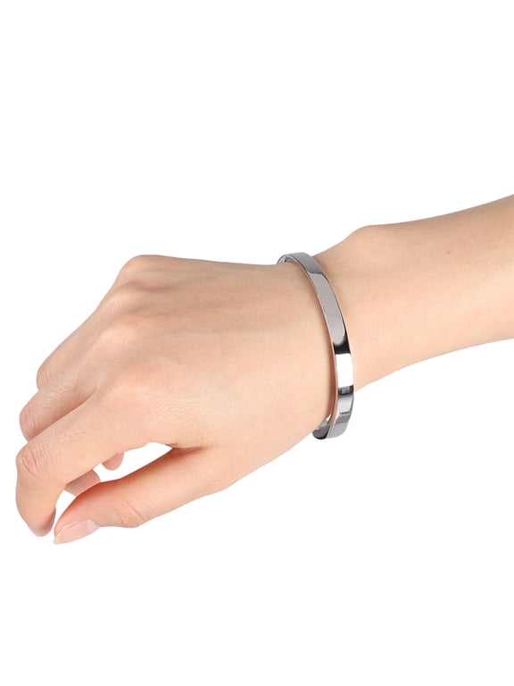 Pet Dog Cat Urn Bracelet Cremation Bangle Jewelry Ashes Keepsake Memorial Locket Titanium Steel Silver