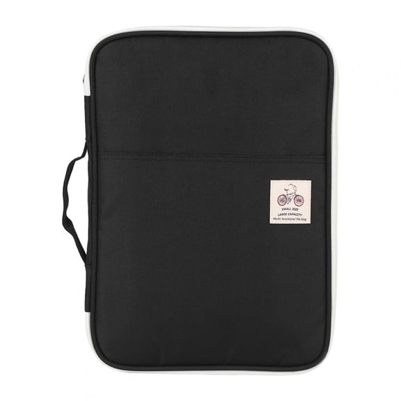 LYUMO Portfolio Organizer A4 Business Document Bag File Folder Travel File Zippered Case for Journals, Sketchbooksm Notebook, Black