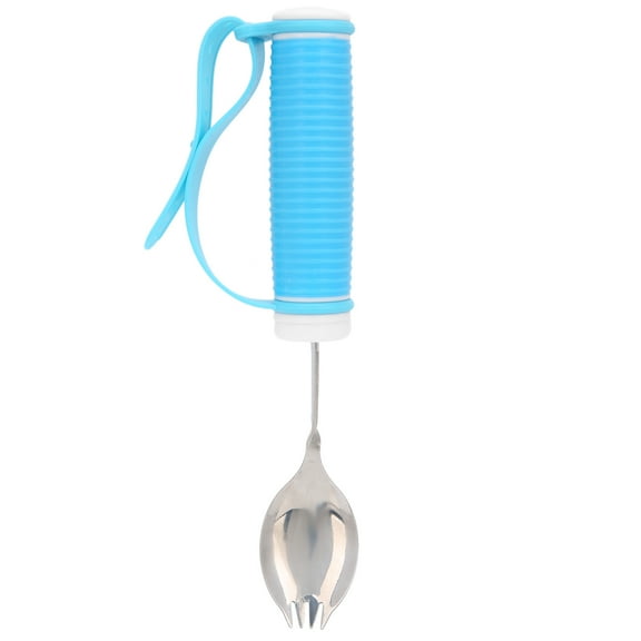 LYUMO Spoon Fork Handicap Eating Untesil Non-Slip for Parkinson Patients Elderly Hand Tremor