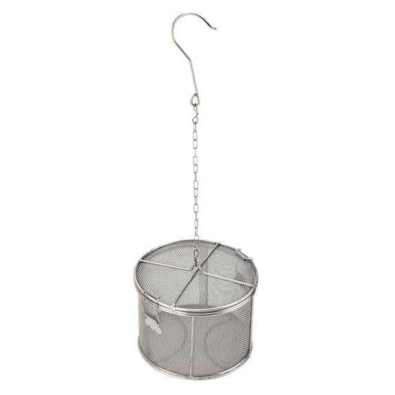 LYUMO Stainless Steel Spice Seasoning Strainer Tea Ball Infuser Spice Seasonings Seperation Basket Spice Filter Kitchen Tools 14 x 10cm