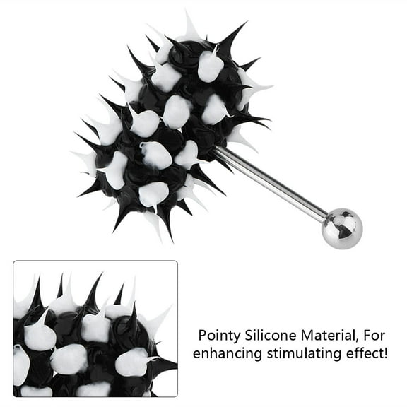 LYUMO Tongue Barbell,3Types Vibrating Tongue Ring Stud Barbell Stainless Steel Body Piercing Jewelry, Piercing Ring